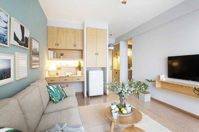 客廳空間狹窄，這樣設(shè)計輕松解決難題!