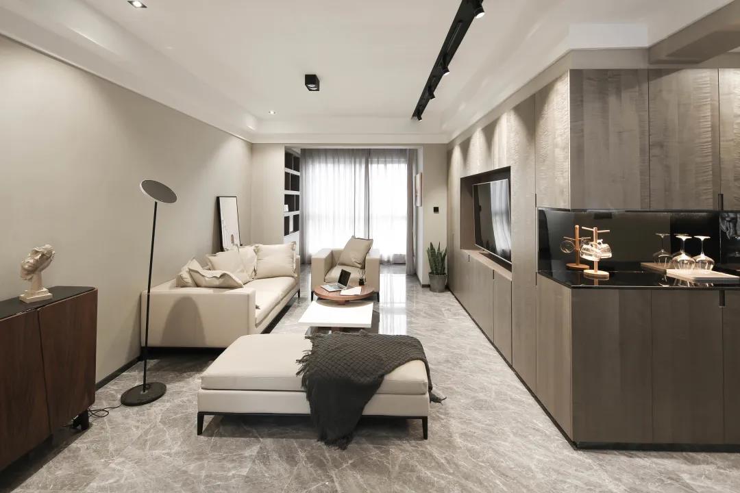 125㎡現(xiàn)代簡約風(fēng)格新房裝修，玄關(guān)柜+電視柜超大氣！