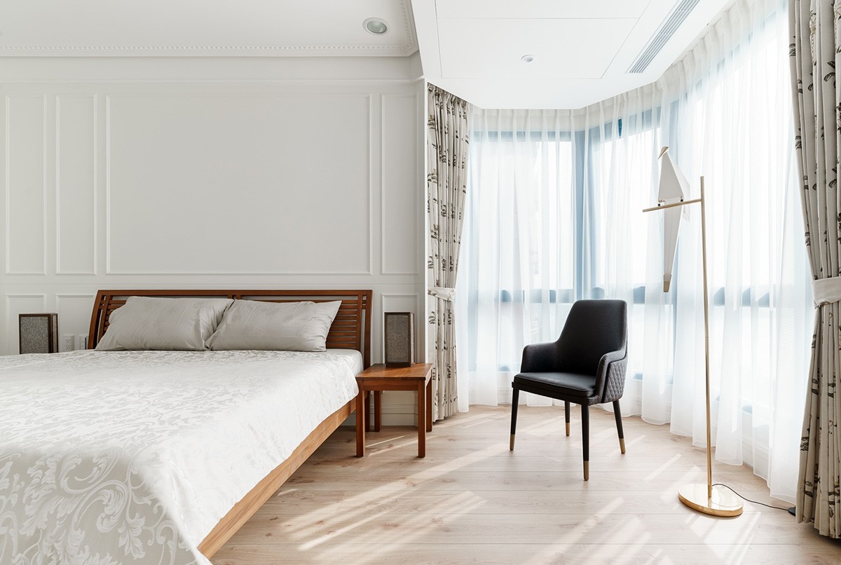 90平現(xiàn)代簡約三房裝修，極大化透亮視野