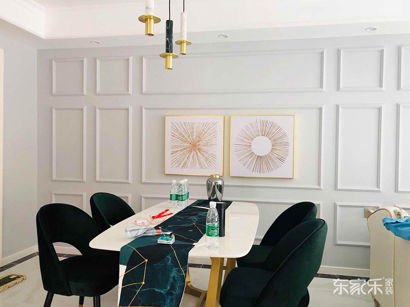 長沙三一街區(qū)112平米簡歐風(fēng)格裝修案例