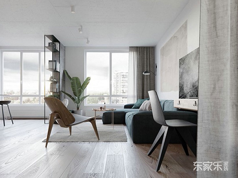 長沙三一街區(qū)112平米簡歐風(fēng)格裝修案例