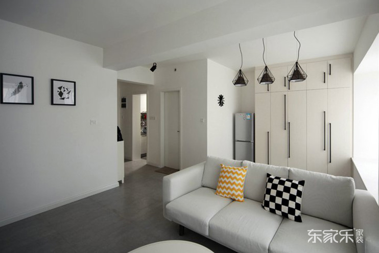 長沙時代傾城85平米現(xiàn)代簡約風格裝修案例