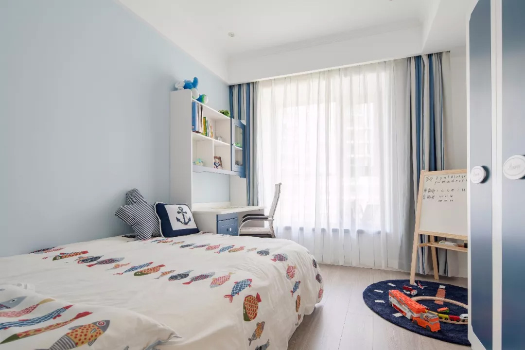 123㎡清新美式風(fēng)效果圖，精致柔和的軟裝搭配盡顯浪漫