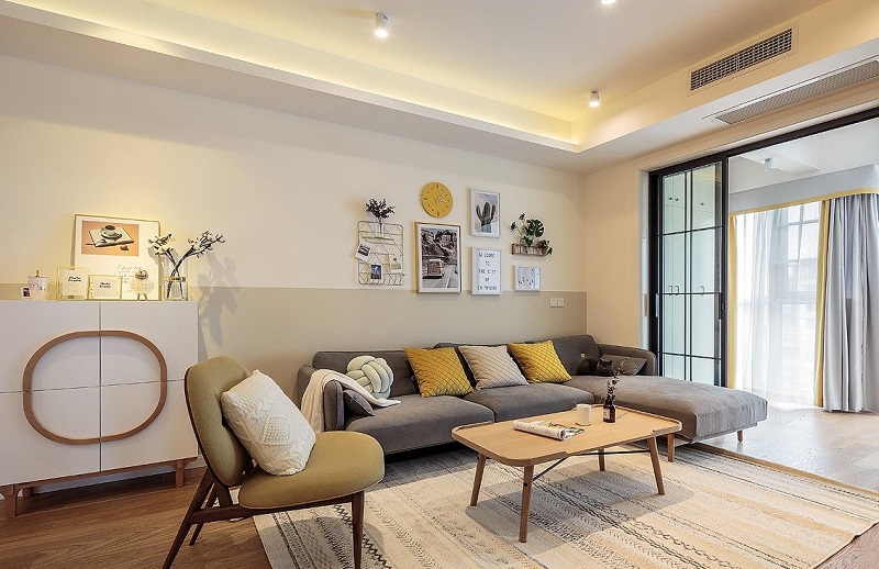 113㎡現(xiàn)代簡約風格裝修，美與實用兼具