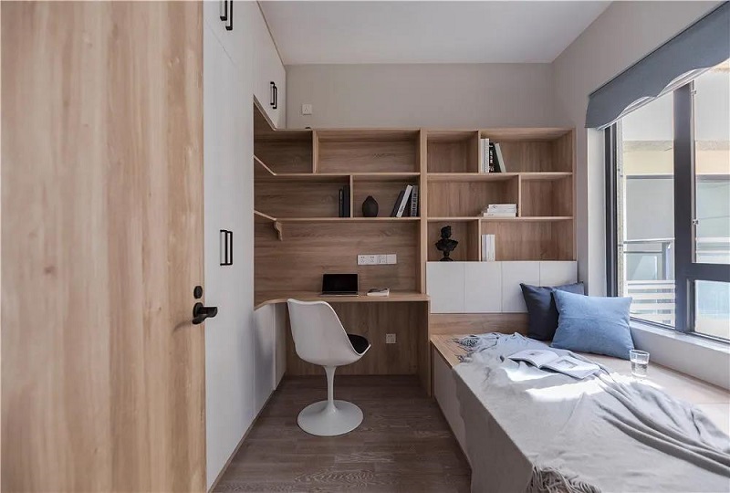 102平米三居室極簡(jiǎn)風(fēng)，巧用中性色打造舒適的居家環(huán)境