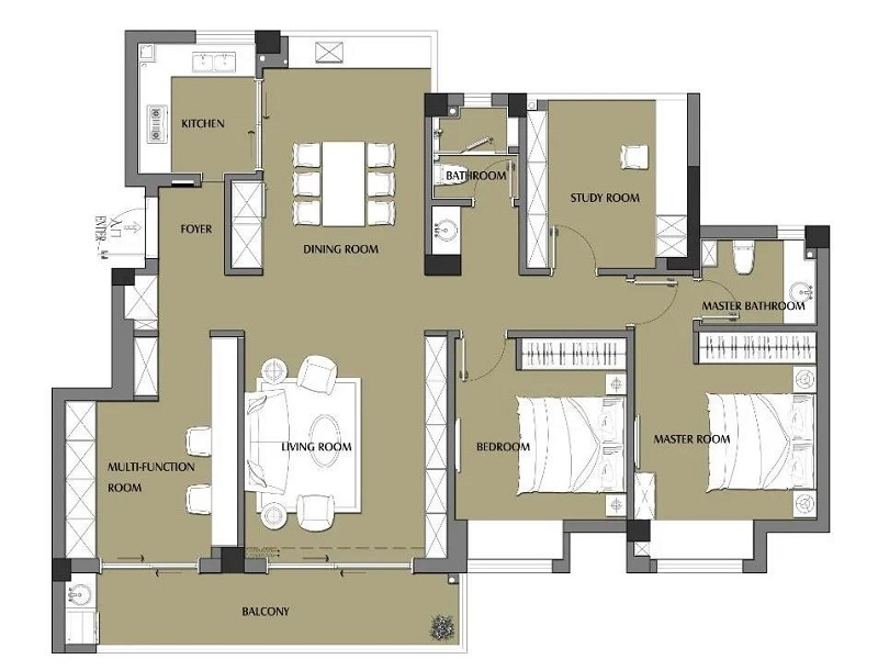 130㎡原木現(xiàn)代風(fēng)四室裝修，全屋原木風(fēng)裝飾住起來真舒服！