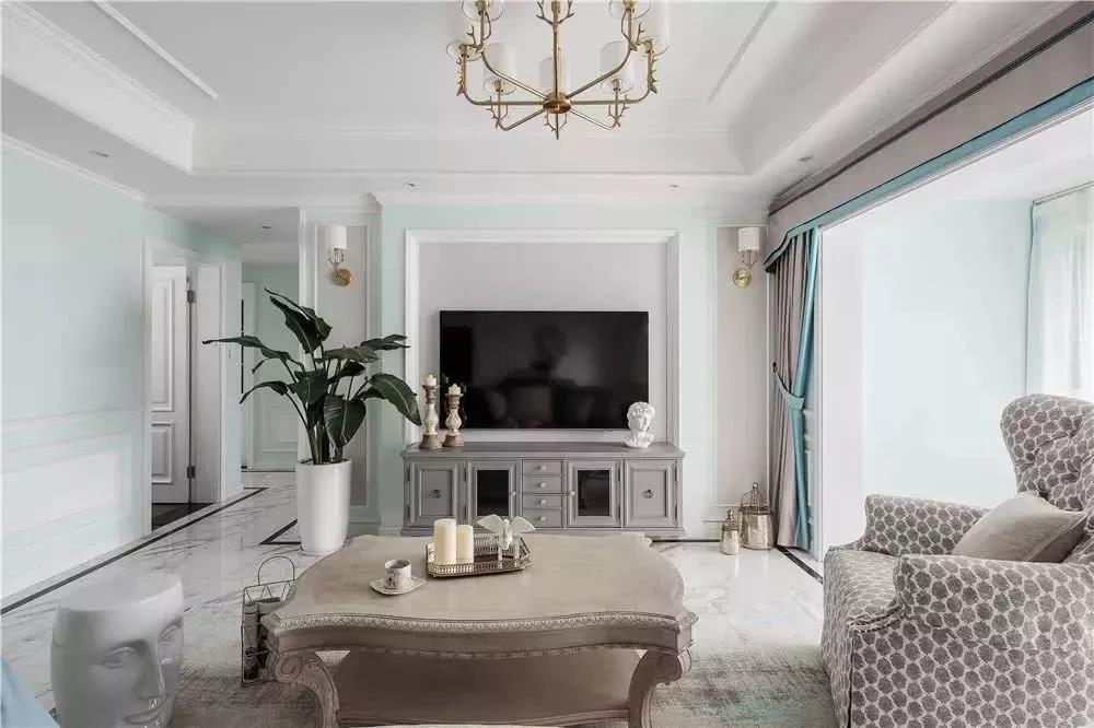 120㎡現(xiàn)代美式風格裝修設(shè)計案例