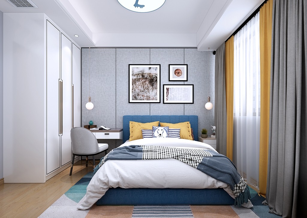 122平現(xiàn)代四房裝修，空間舒服而優(yōu)雅