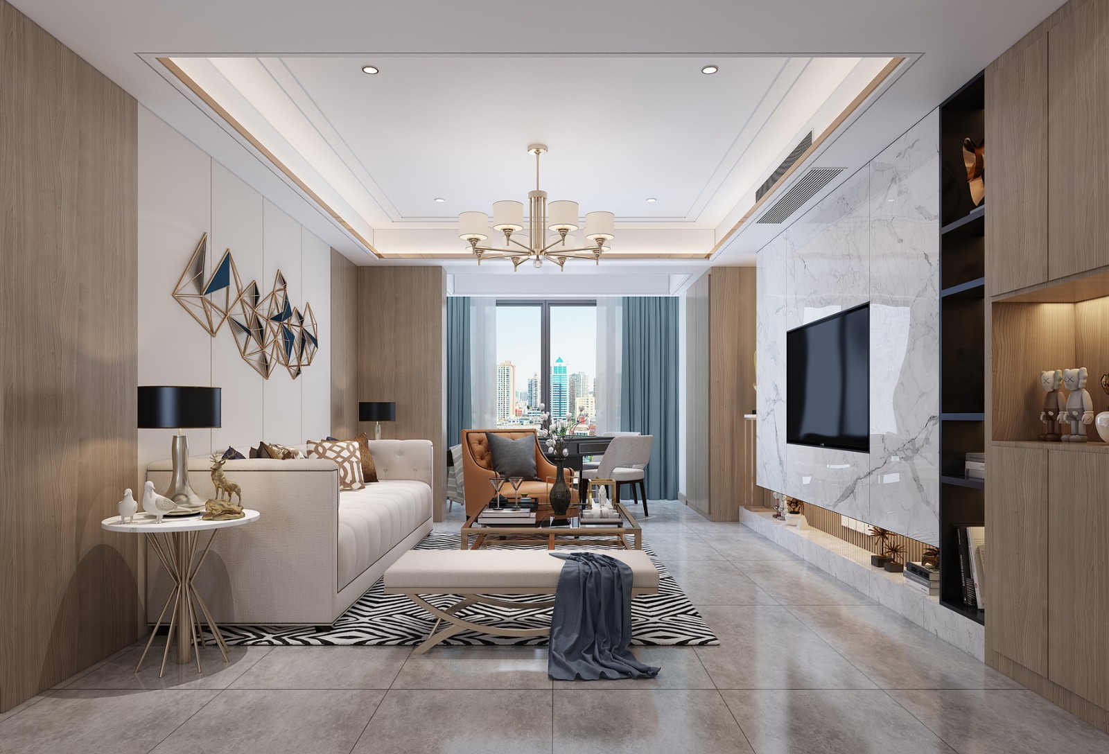 122平現(xiàn)代三房裝修，不同的家不同的風(fēng)味