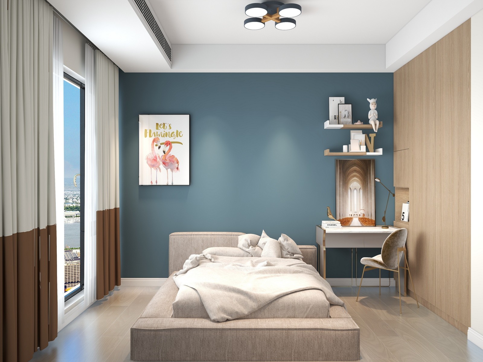 102平三房現(xiàn)代裝修，整體美觀又實(shí)用