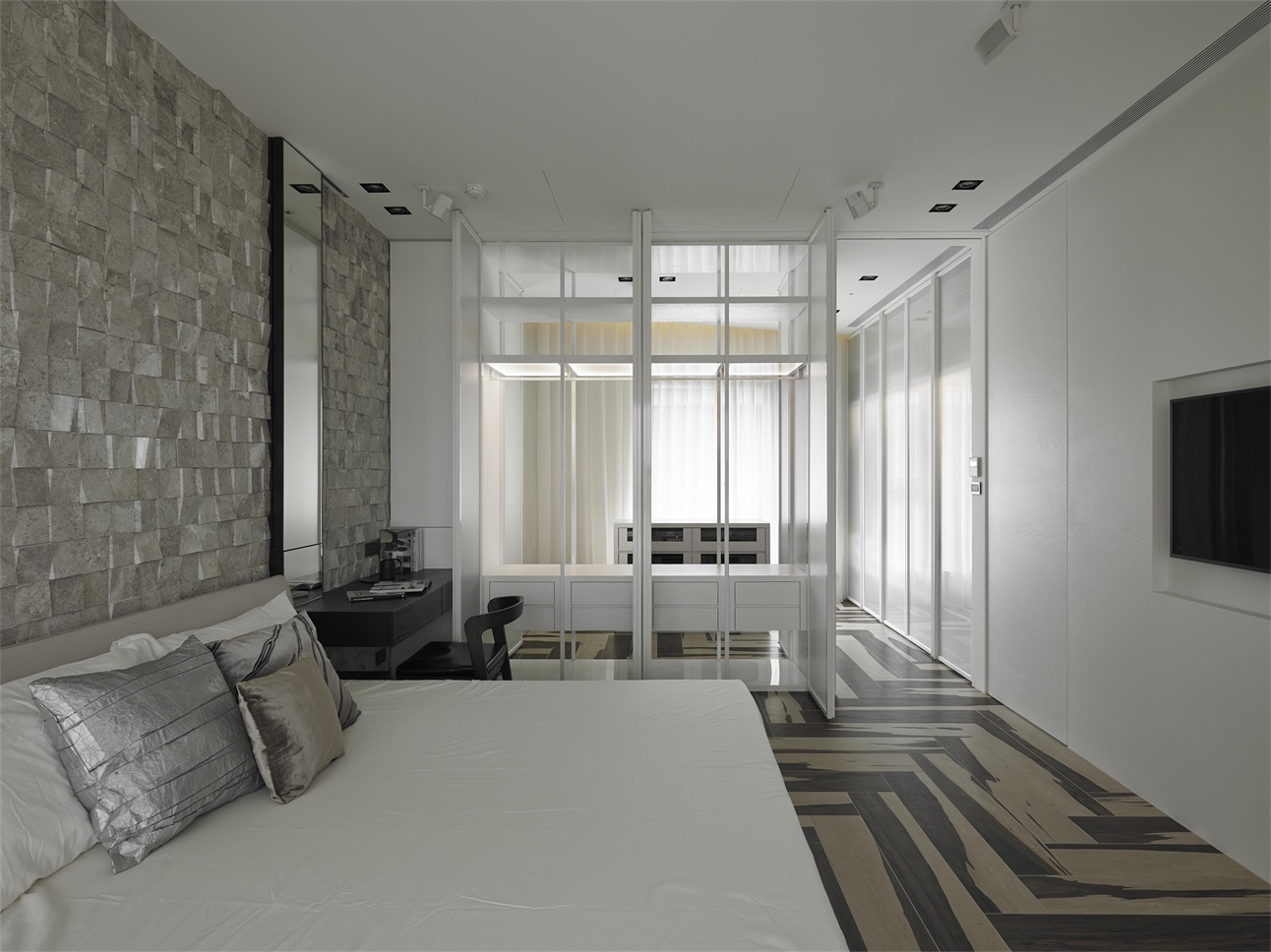 123平米新房現(xiàn)代風(fēng)格裝修，簡(jiǎn)潔時(shí)尚大氣