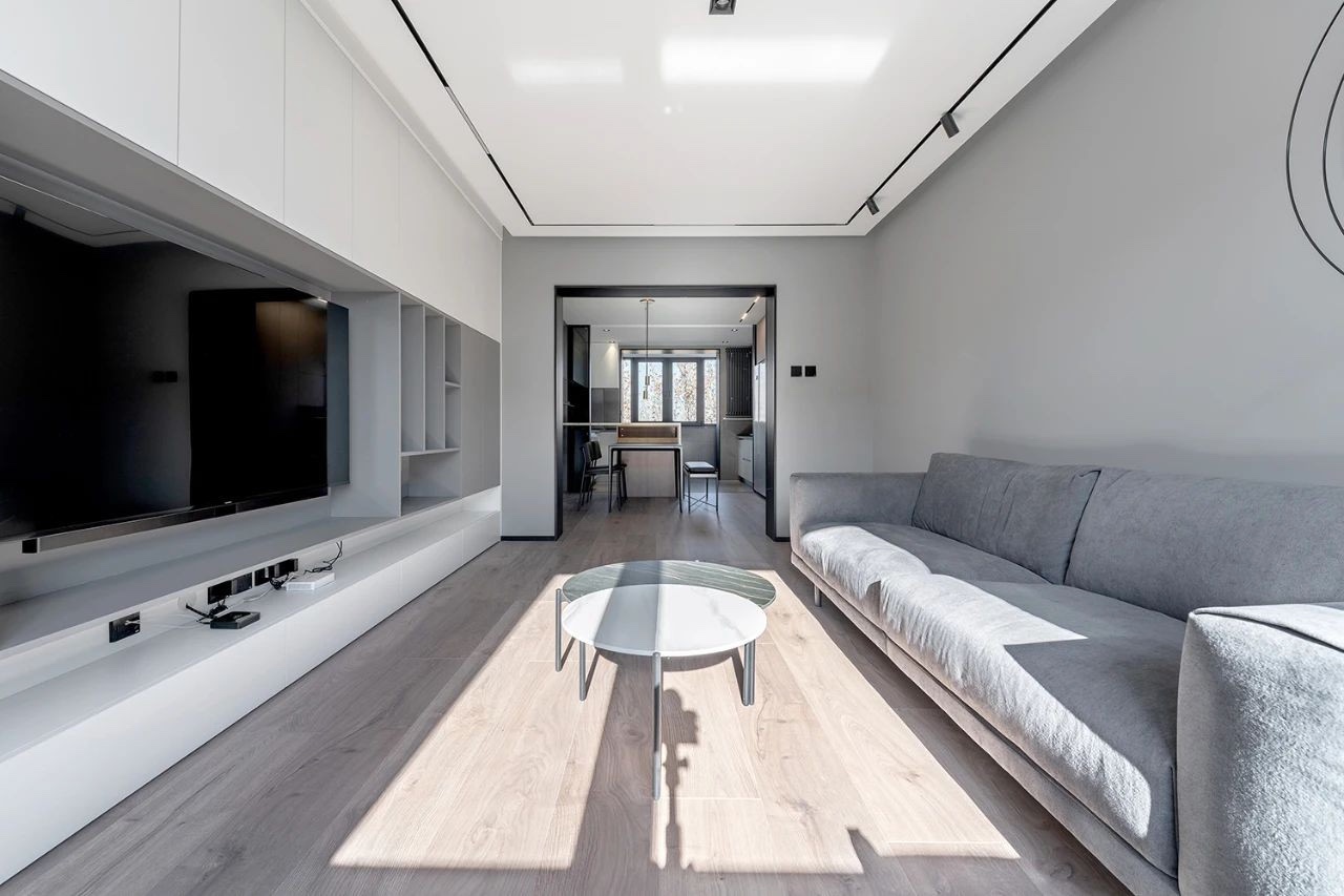 98平現(xiàn)代風(fēng)格大平層裝修，戶型通透