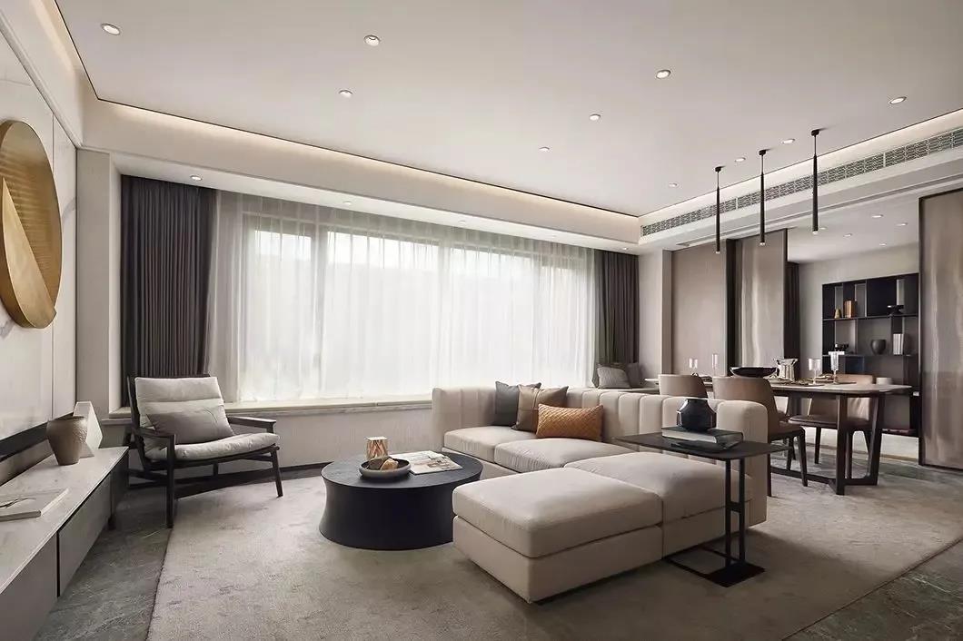 131㎡現(xiàn)代風(fēng)格新房裝修案例，絕美大橫廳！