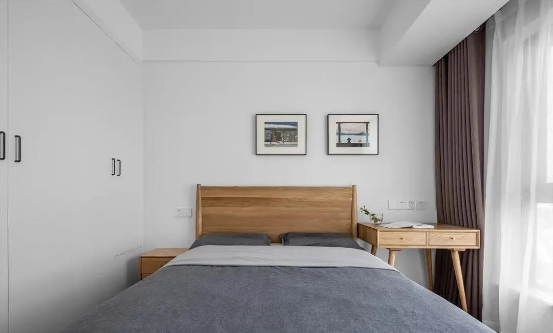 95m2簡(jiǎn)約三居室，純白+原木，全屋溫潤(rùn)舒適美極了！