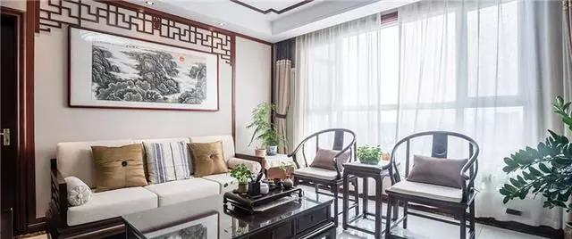 140平中式風(fēng)格裝修案例，一個(gè)客廳都美爆了！