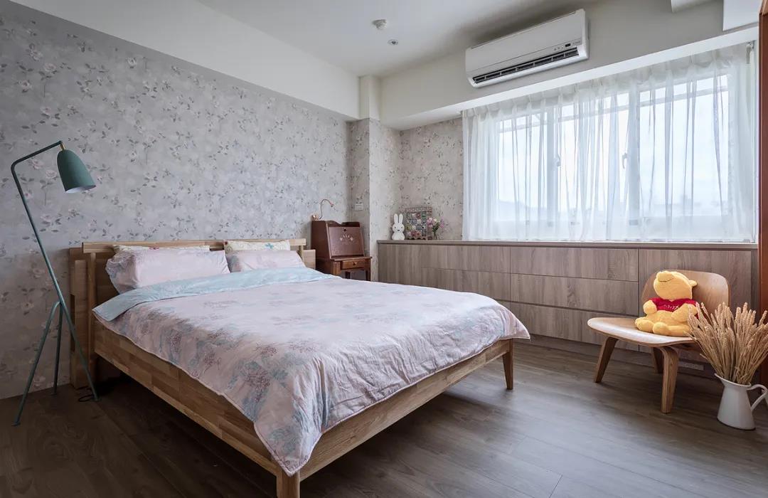 100㎡簡(jiǎn)約北歐風(fēng)格新房裝修案例，湖藍(lán)色清新美宅！