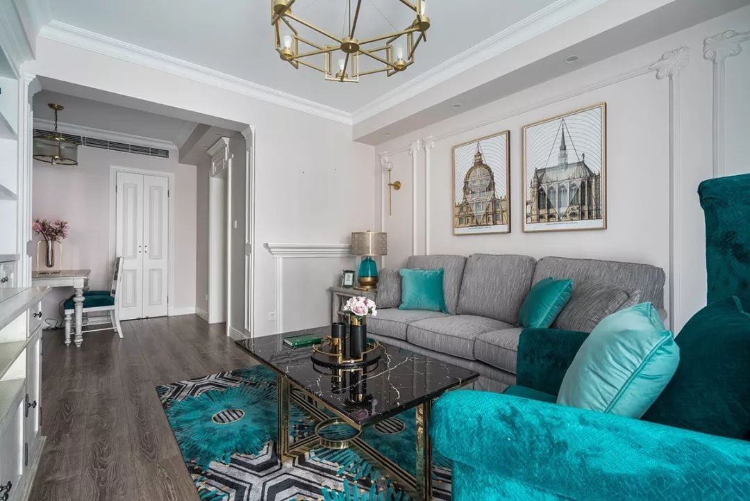 天城尚品-120㎡時(shí)尚輕奢美式風(fēng)，盡顯高貴典雅之氣！